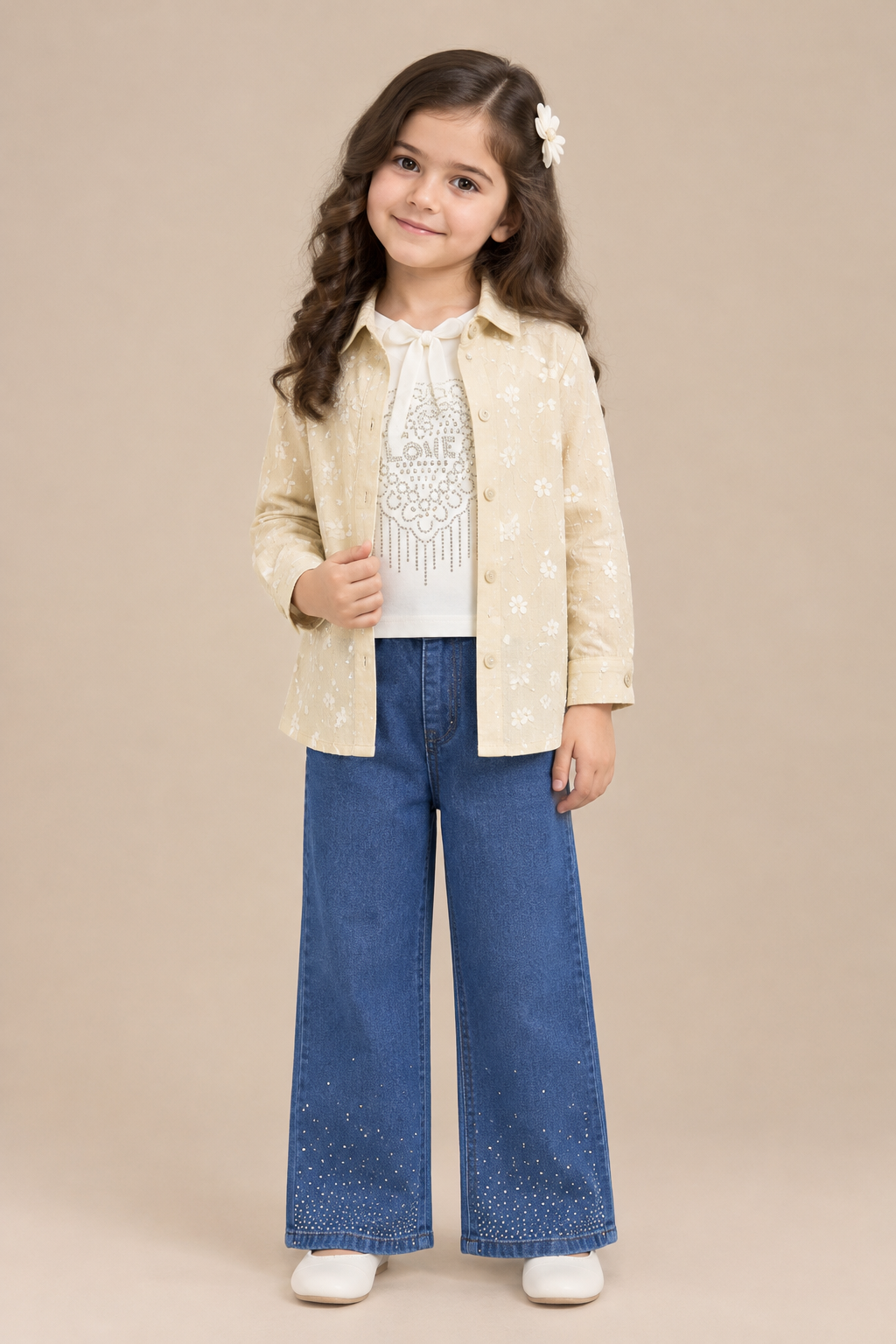 Casual denim 3-piece set