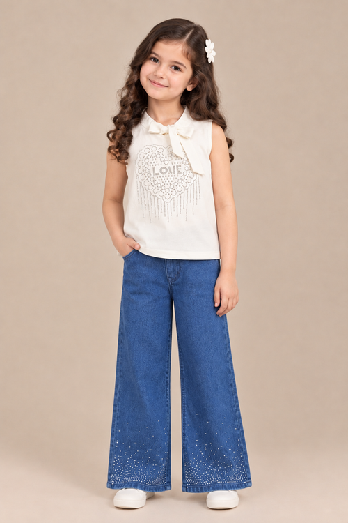 Casual Denim 3 piece set